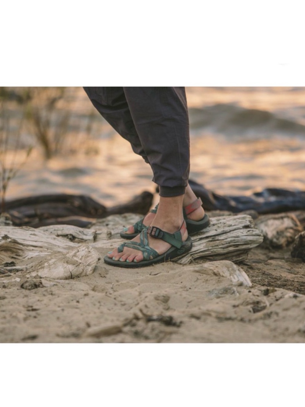 Chaco Z/Cloud X2 7 Rune Teal Sandal Size 10 Hiking Camping Outdoors Granola Girl